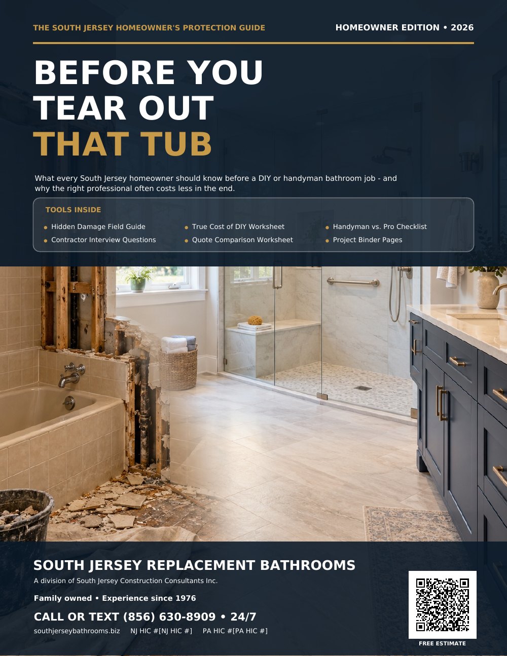 Cover of the FREE Consumer Bathrooms Guide: Before You Tear Out That Tub